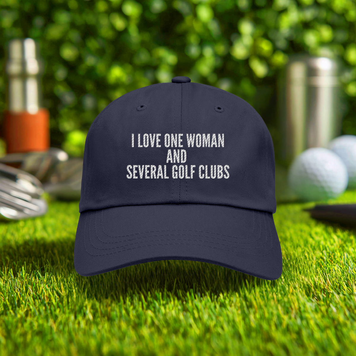 I Love One Woman Embroidered Hat