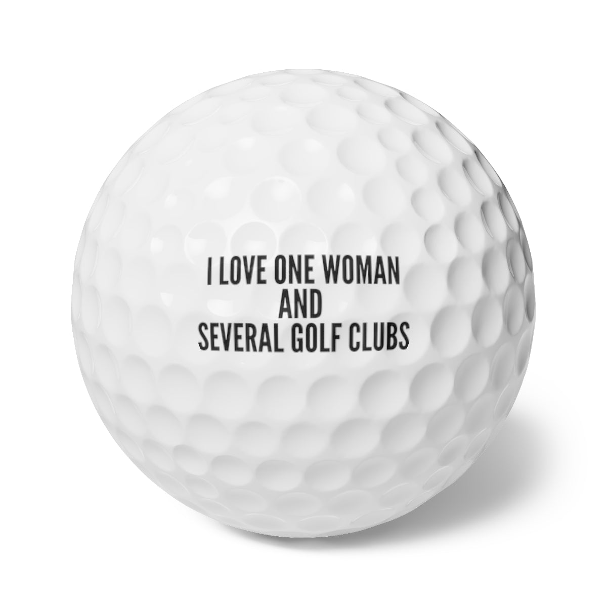 I Love One Woman Golf Balls