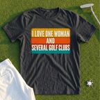 I Love One Woman Retro Stripes Tee