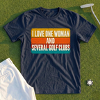 I Love One Woman Retro Stripes Tee