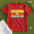 I Love One Woman Retro Stripes Tee