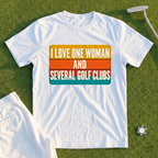 I Love One Woman Retro Stripes Tee
