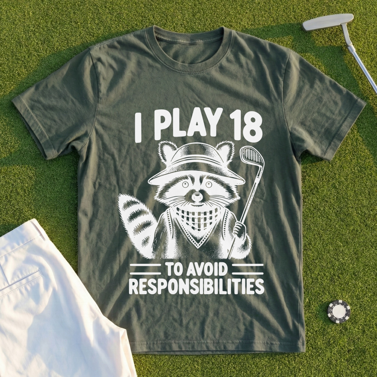 I Play 18 Tee