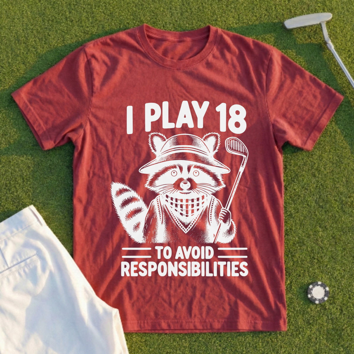 I Play 18 Tee