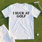 I Suck At Golf Retro Tee