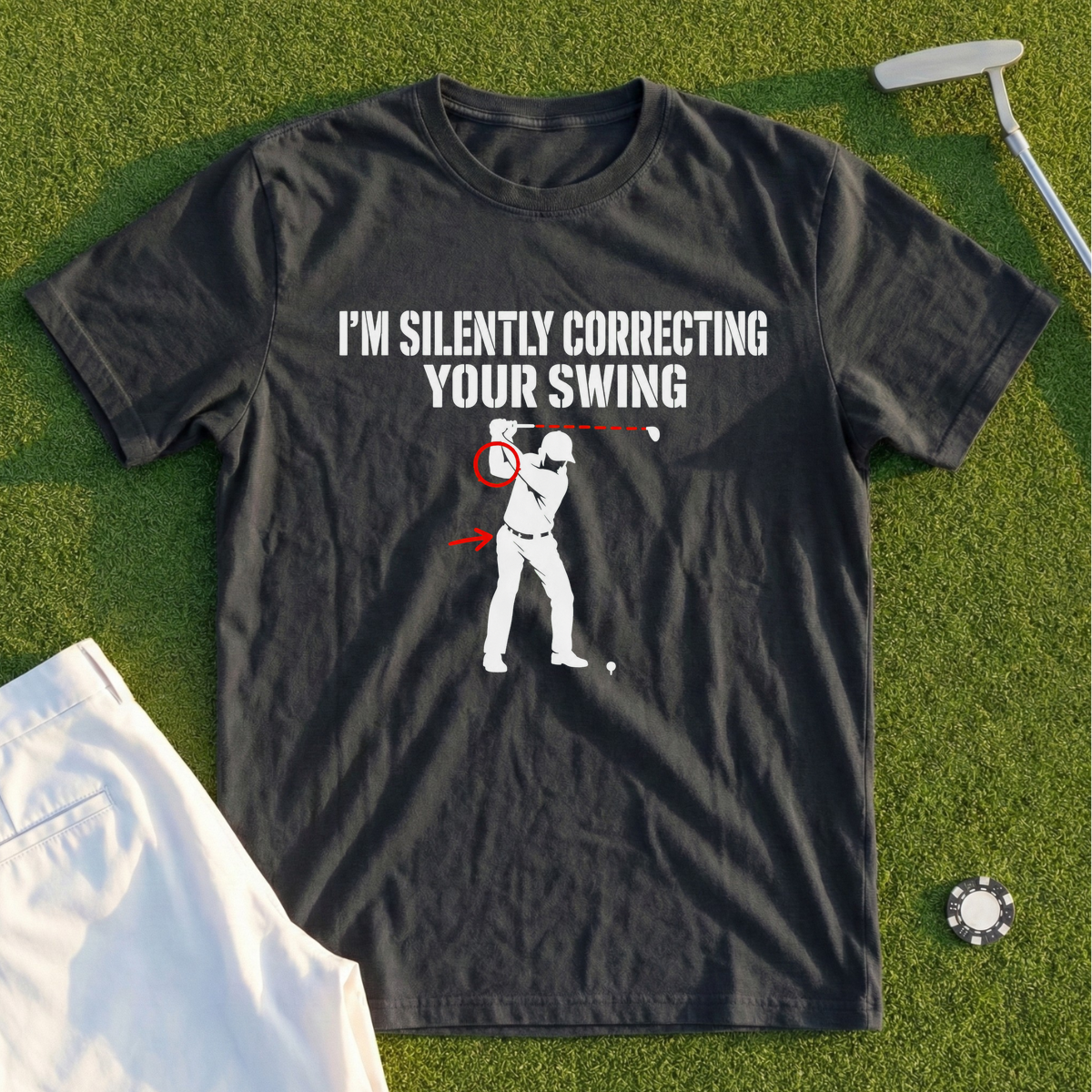 I'm Silently Correcting Your Swing Tee