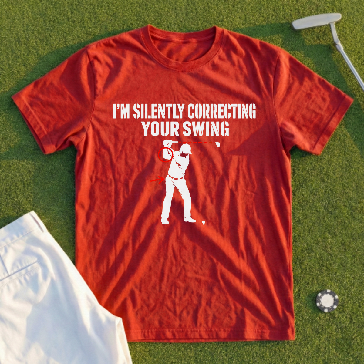 I'm Silently Correcting Your Swing Tee