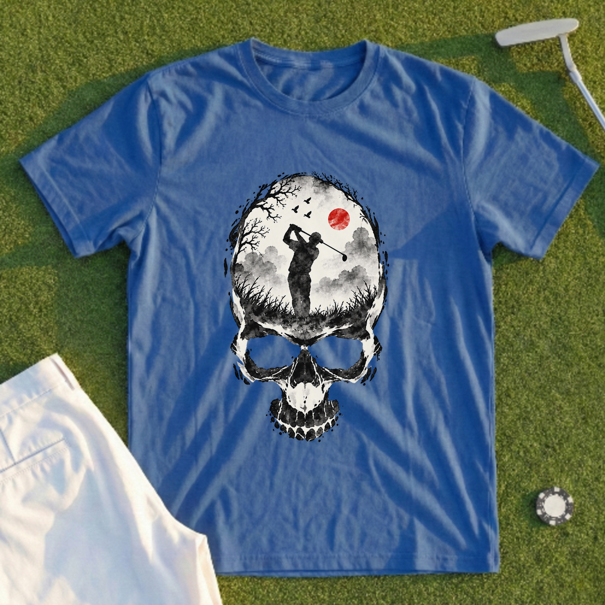 Ink Wash Skull Tee