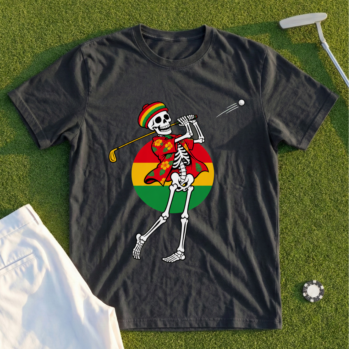 Island Swing, Skeleton Follow-Through Tee