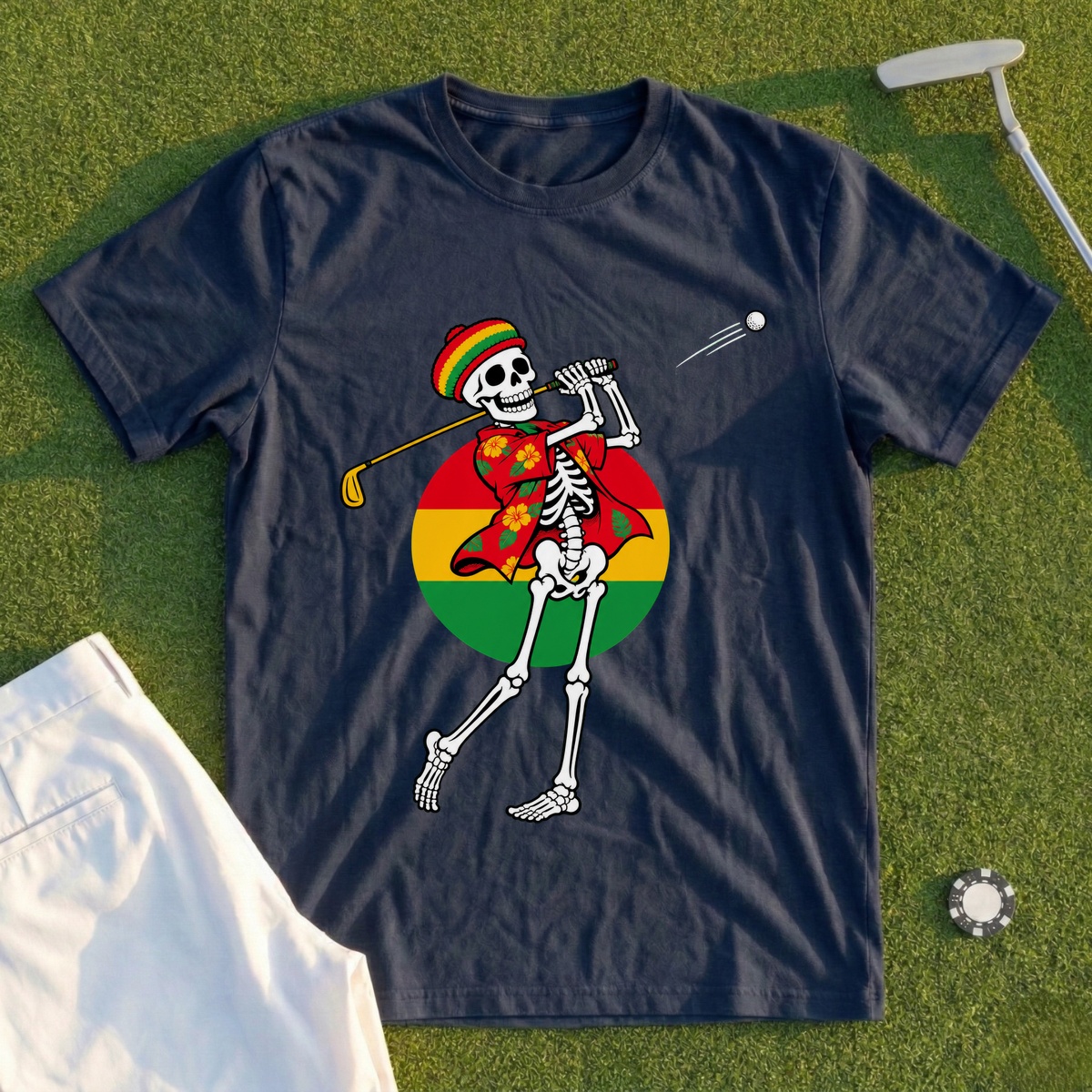 Island Swing, Skeleton Follow-Through Tee