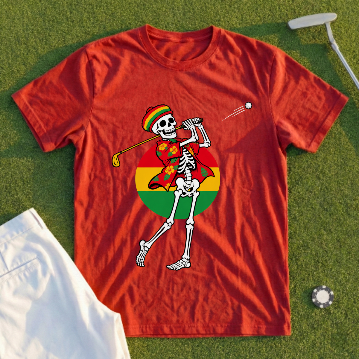 Island Swing, Skeleton Follow-Through Tee