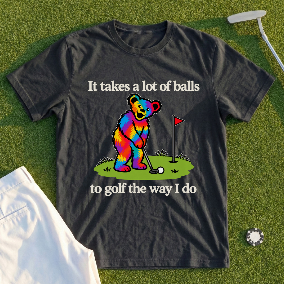 It Takes A Lot Of Balls Bear Tee