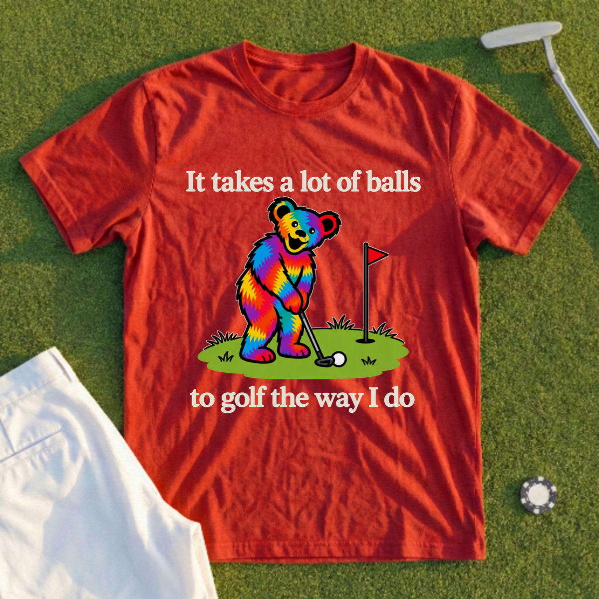 It Takes A Lot Of Balls Bear Tee