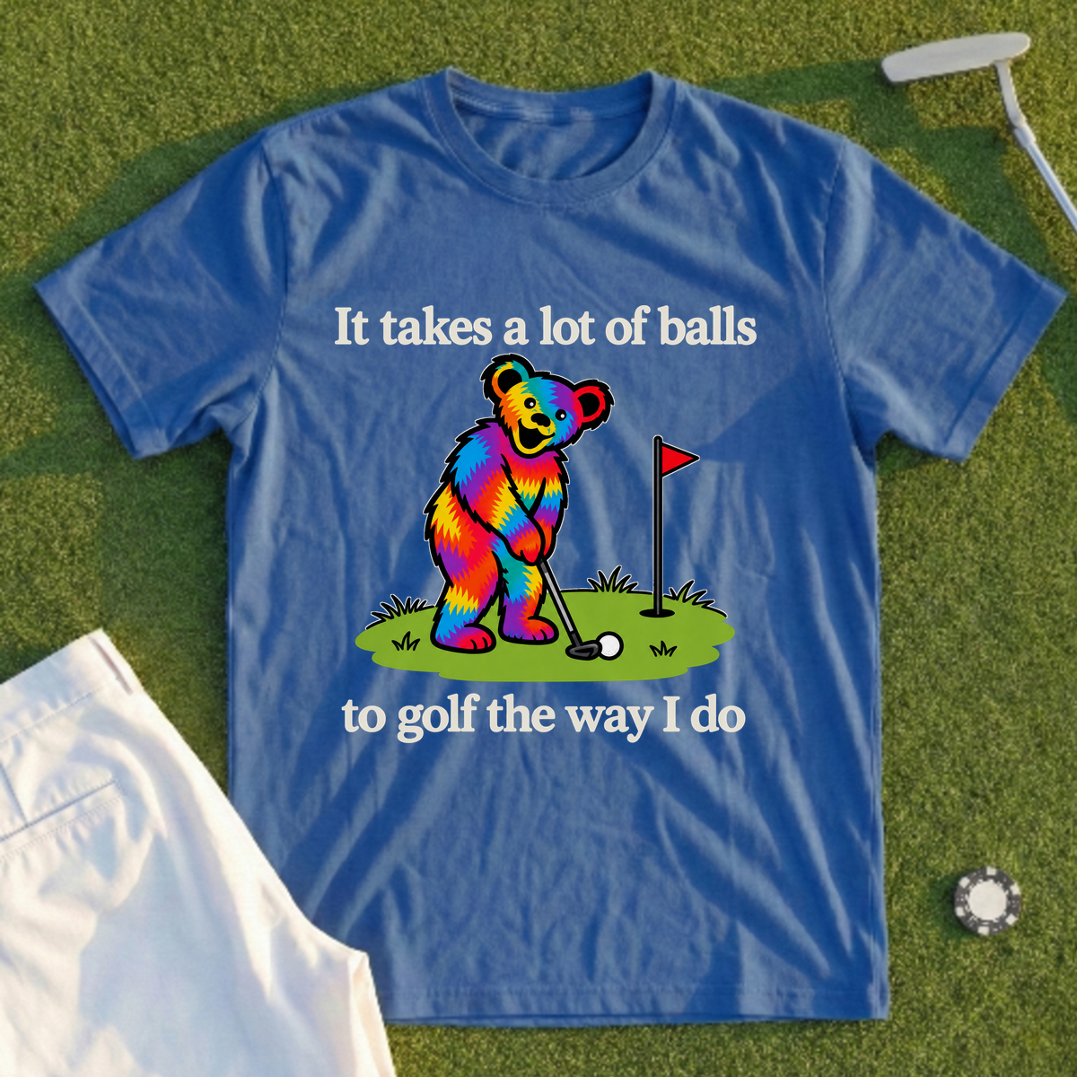 It Takes A Lot Of Balls Bear Tee