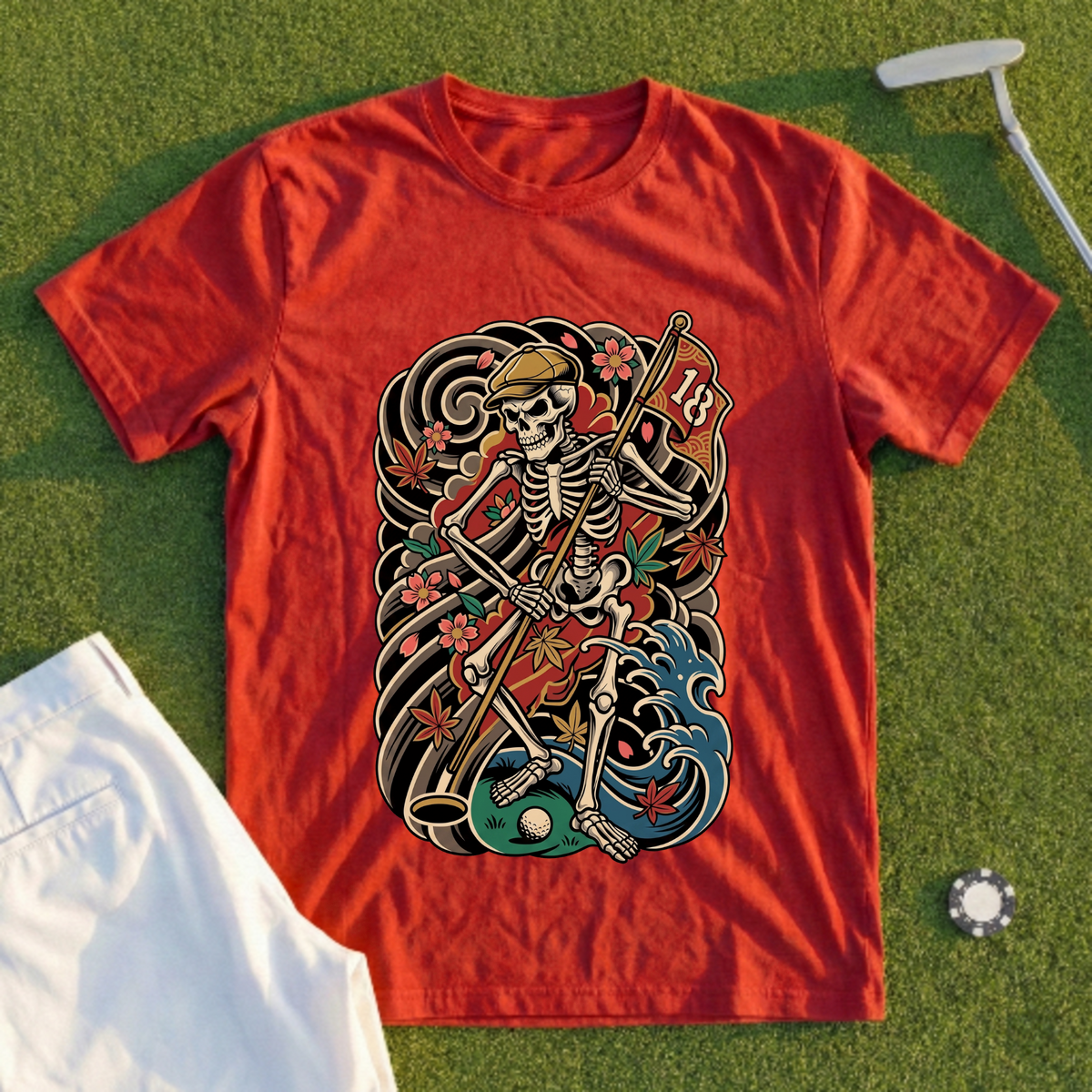 Japanese Tattoo Skeleton Tee