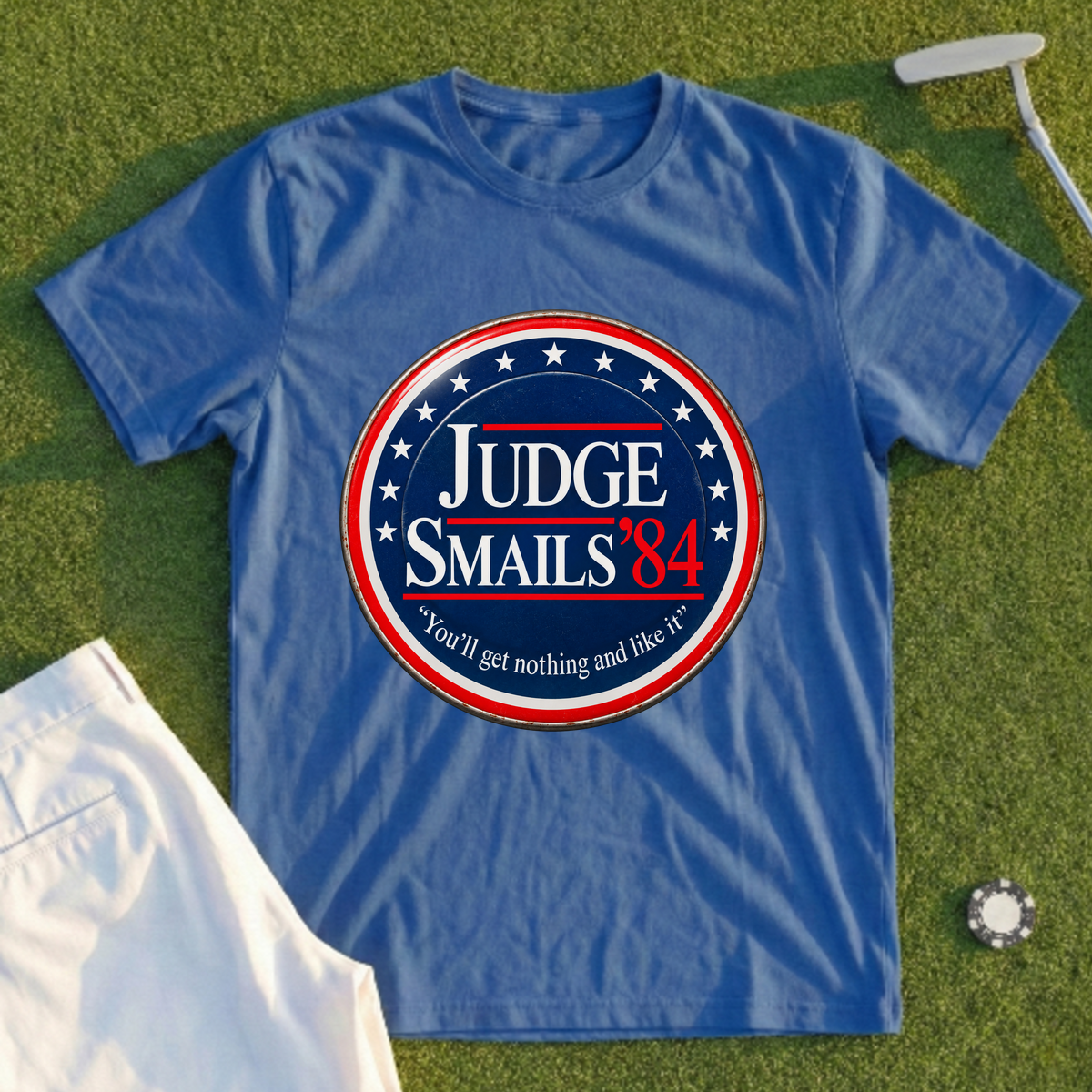 Judge Smails '84 Campaign Button Tee
