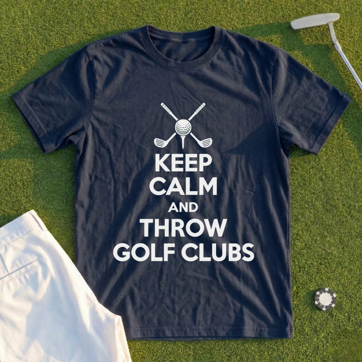Keep Calm And Throw Clubs Tee