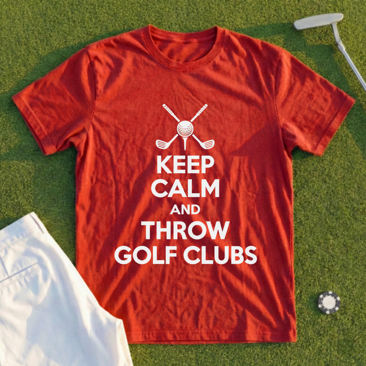 Keep Calm And Throw Clubs Tee