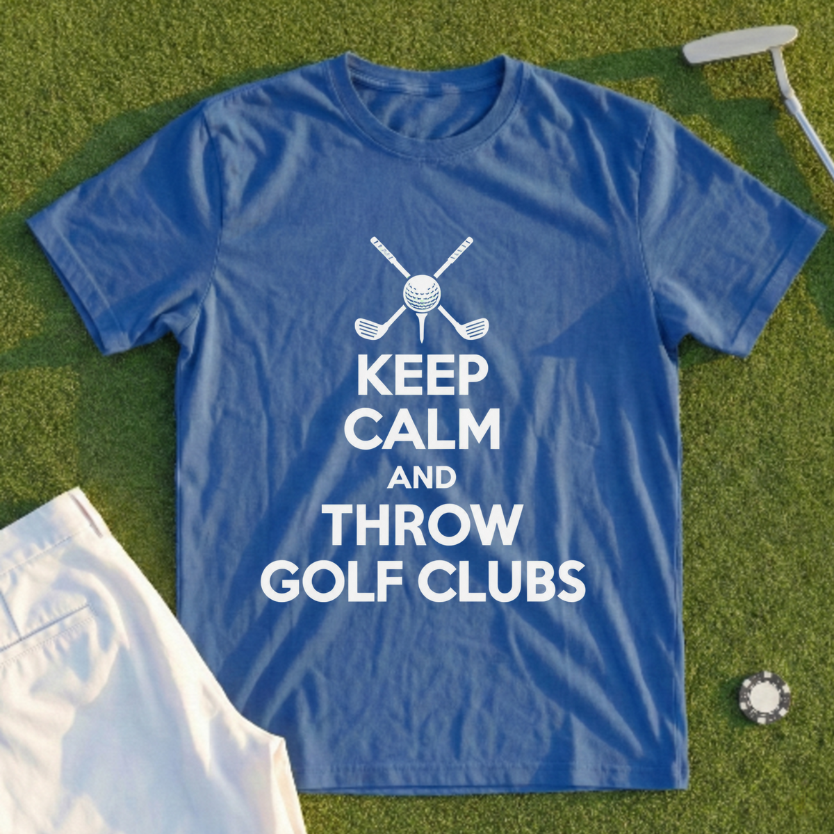 Keep Calm And Throw Clubs Tee