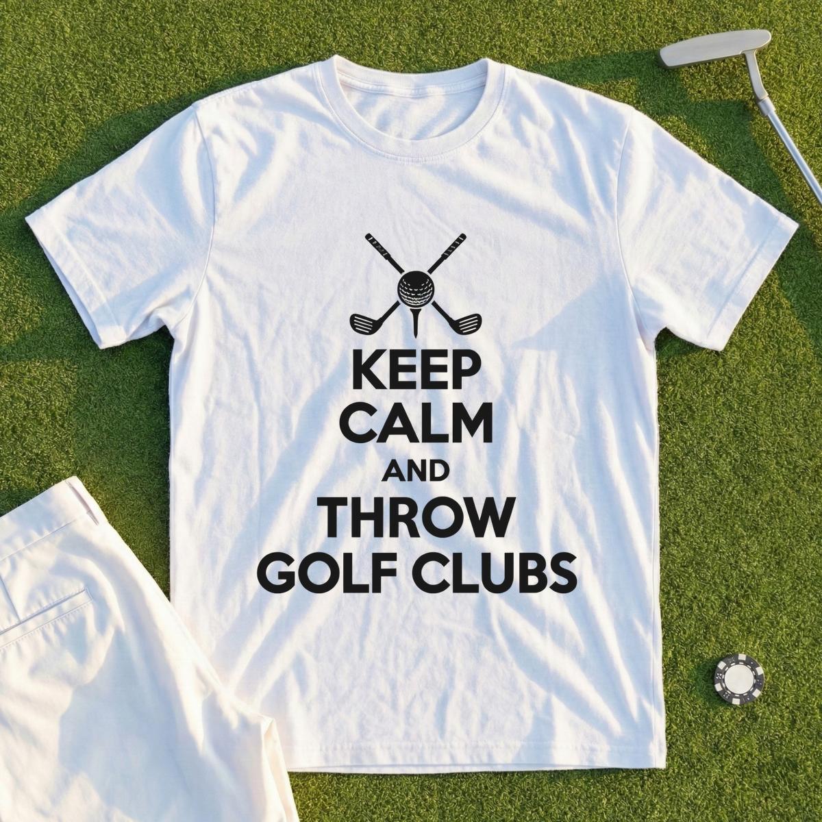 Keep Calm And Throw Clubs Tee