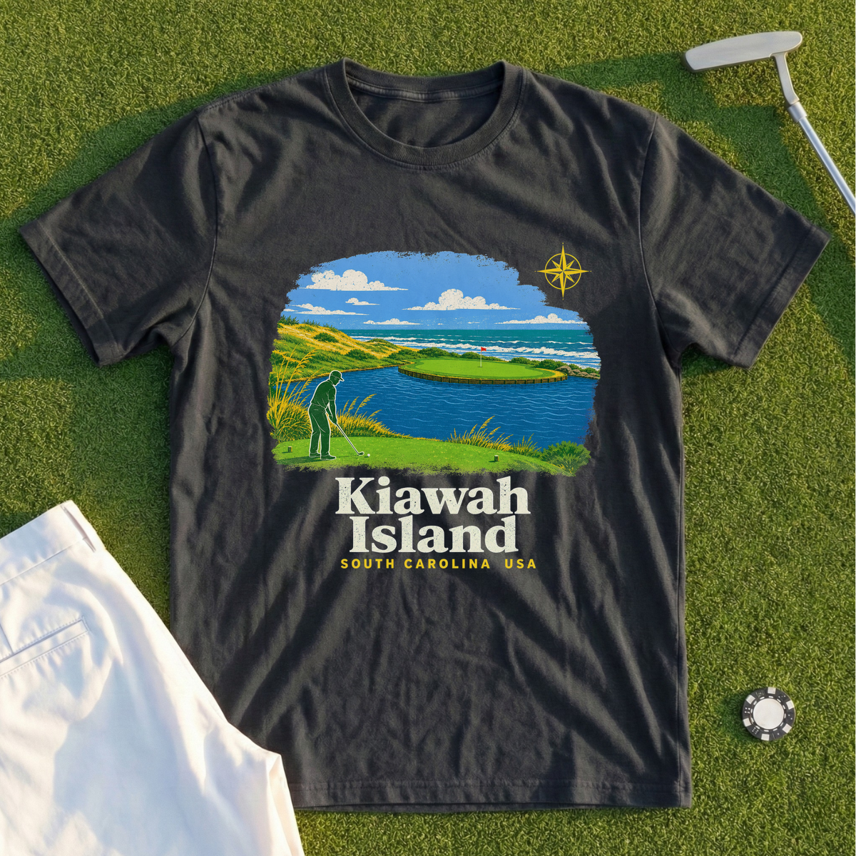 Kiawah Island, Ocean Course Travel Poster Tee