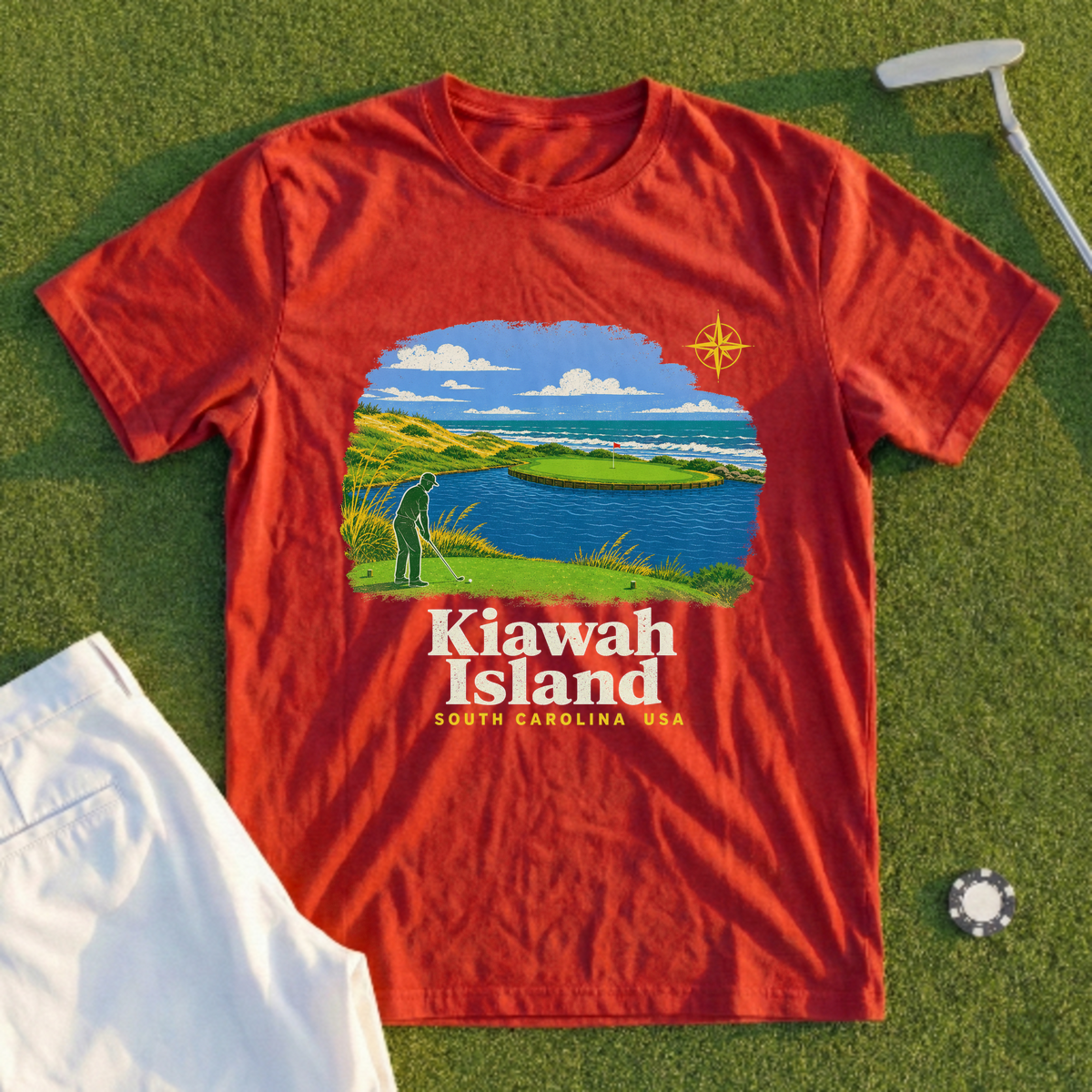 Kiawah Island, Ocean Course Travel Poster Tee