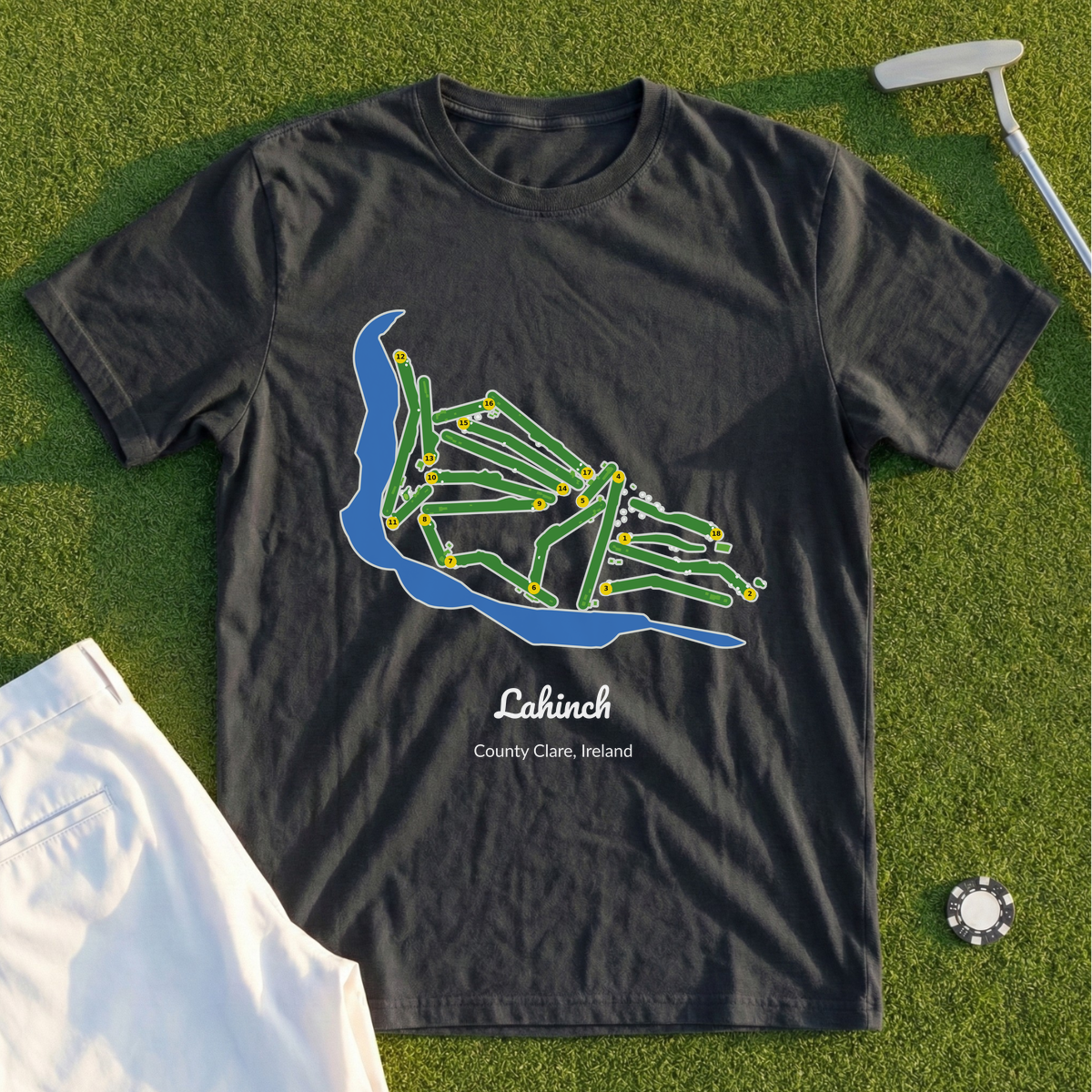Lahinch, Course Map Tee