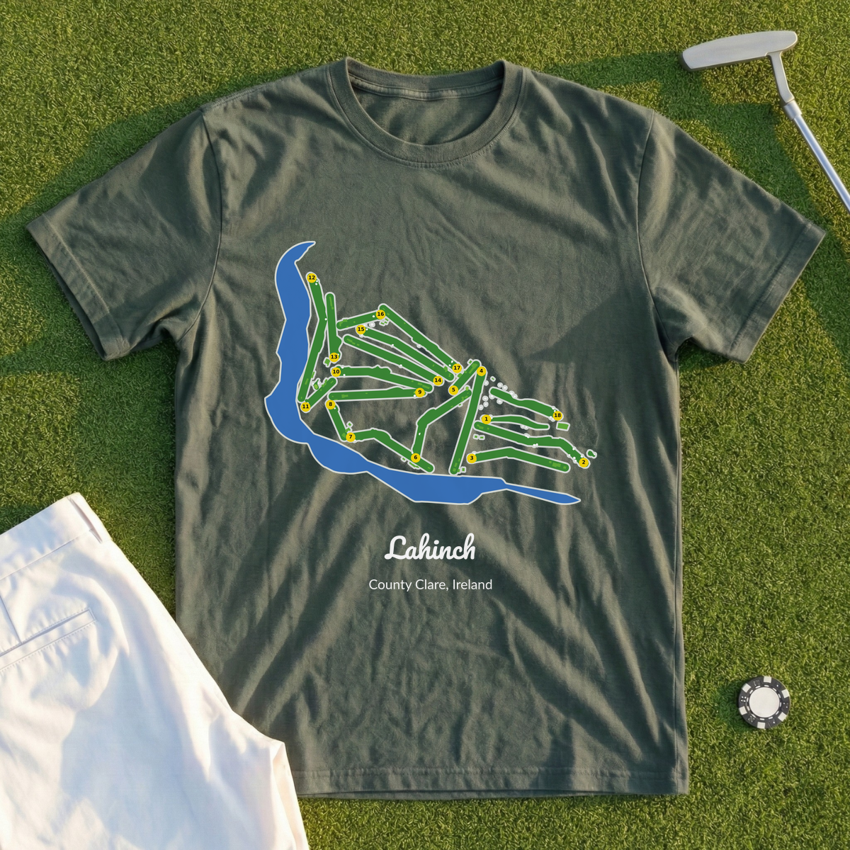 Lahinch, Course Map Tee