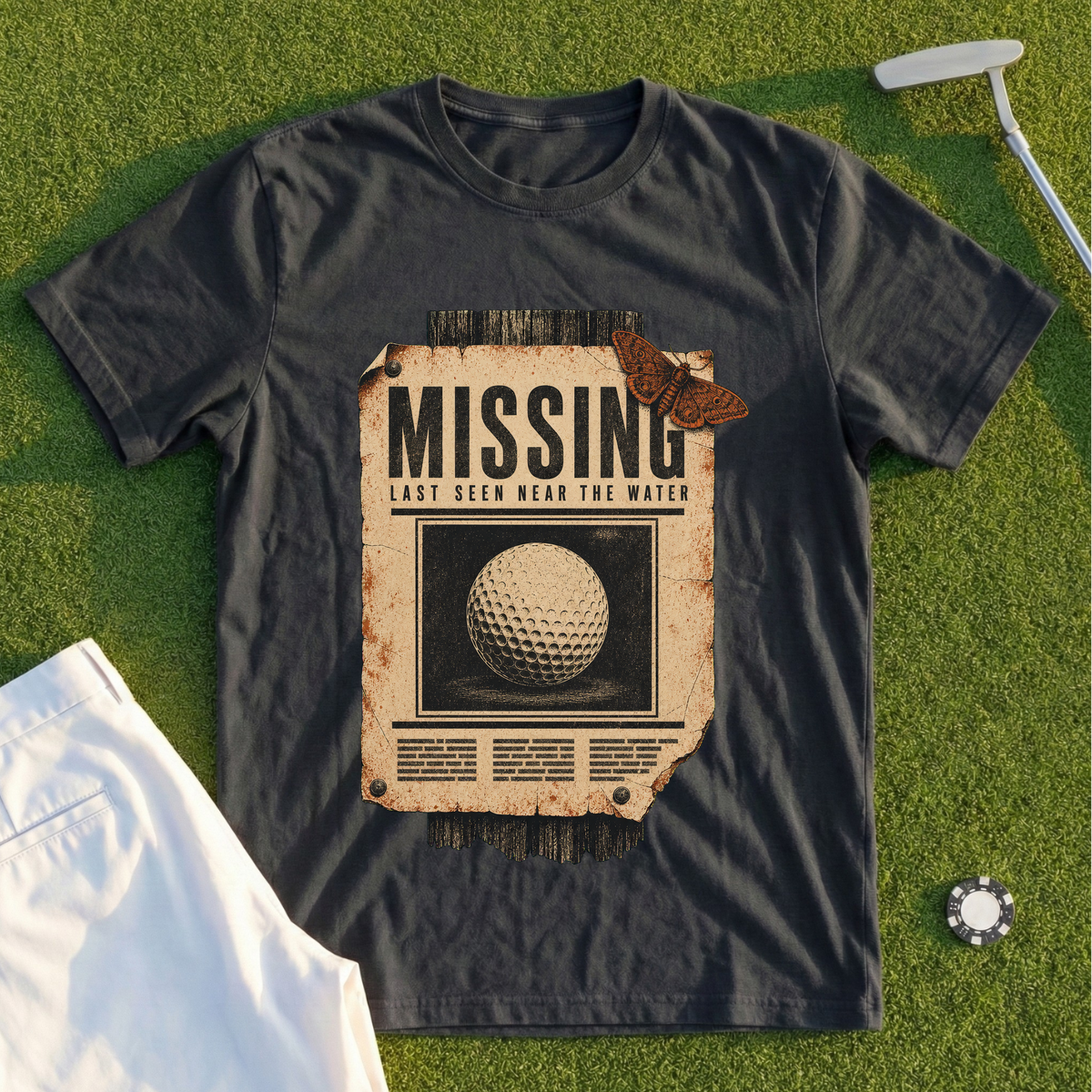 Last Seen Near The Water Tee