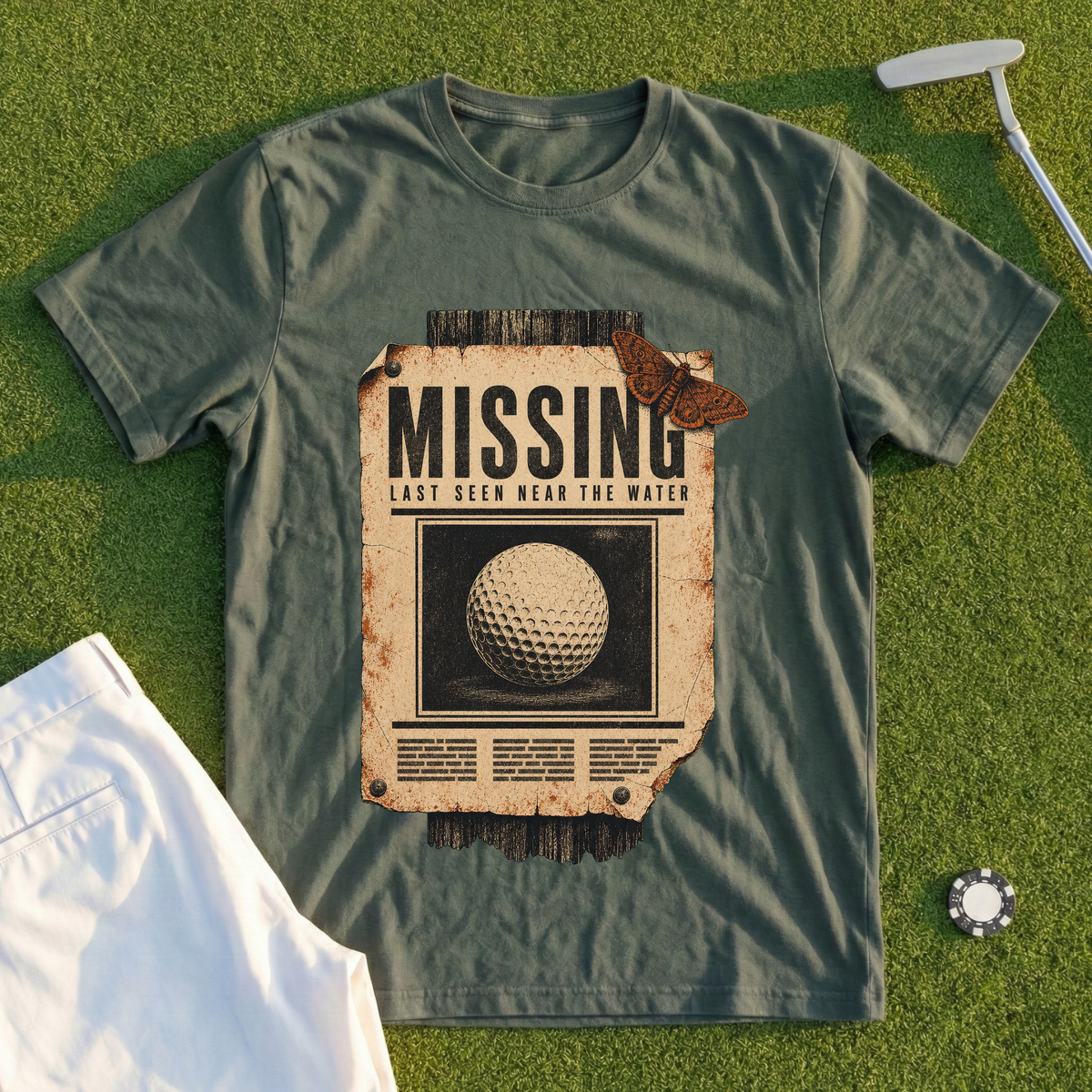 Last Seen Near The Water Tee