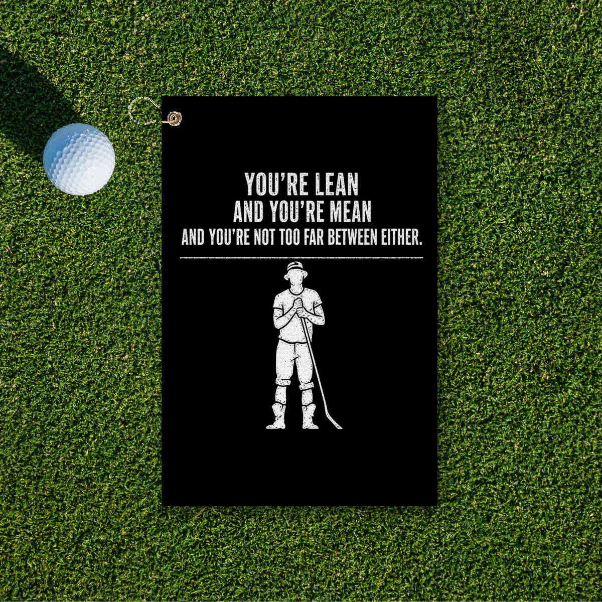 Lean And Mean Golf Towel