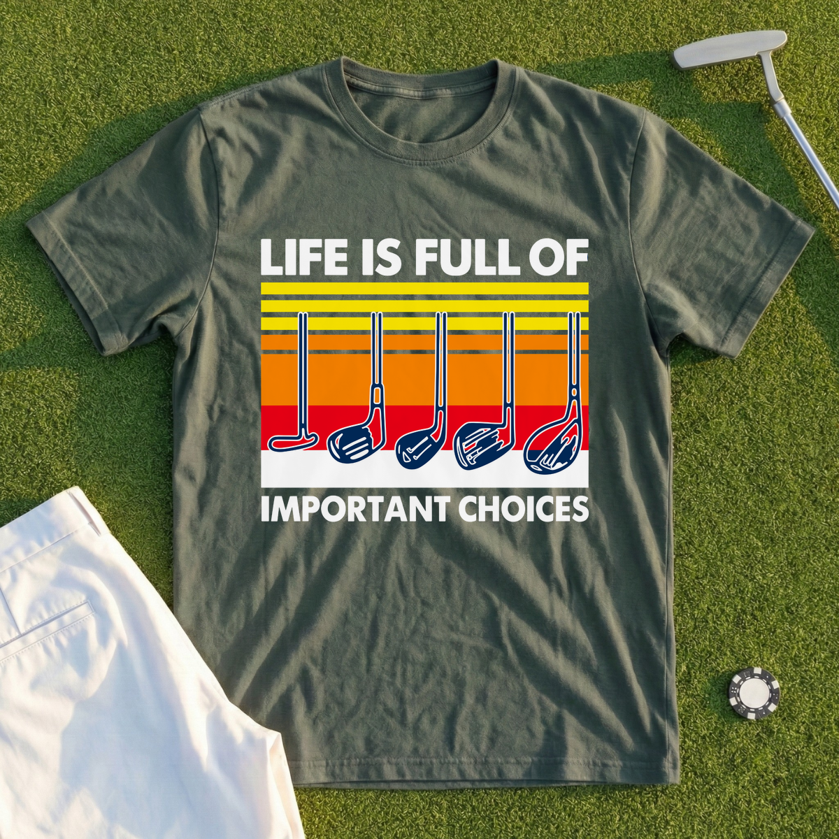 Life Is Full Of Important Choices Retro Tee