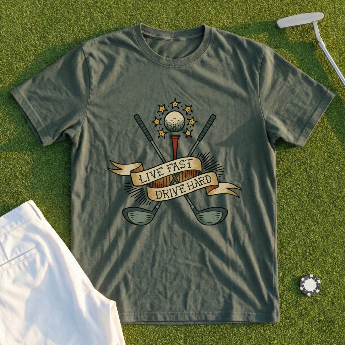 Live Fast Drive Hard Tee