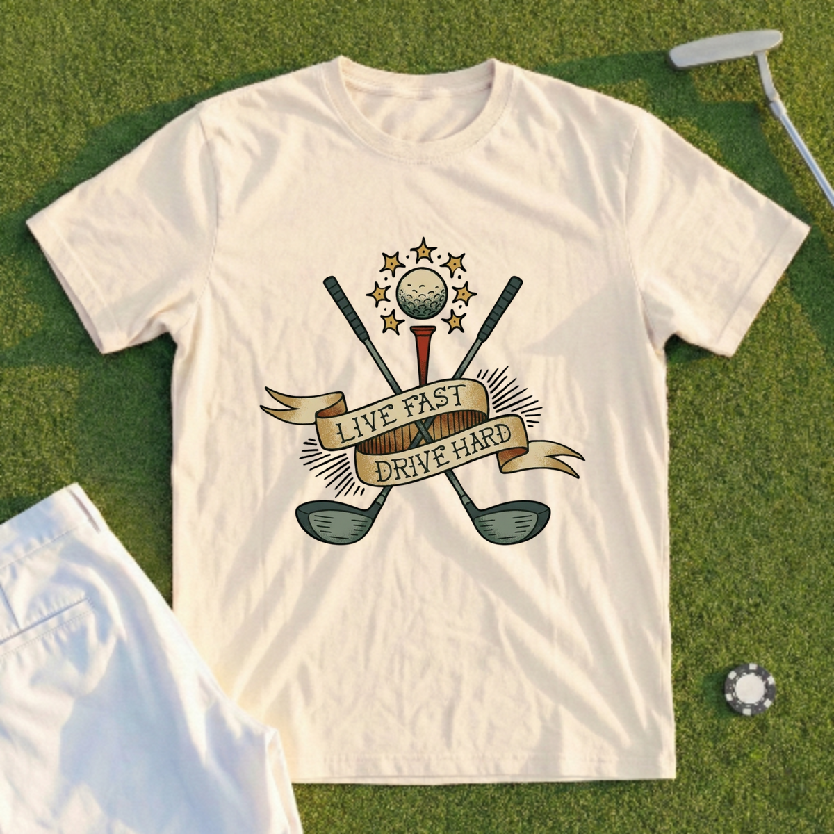Live Fast Drive Hard Tee