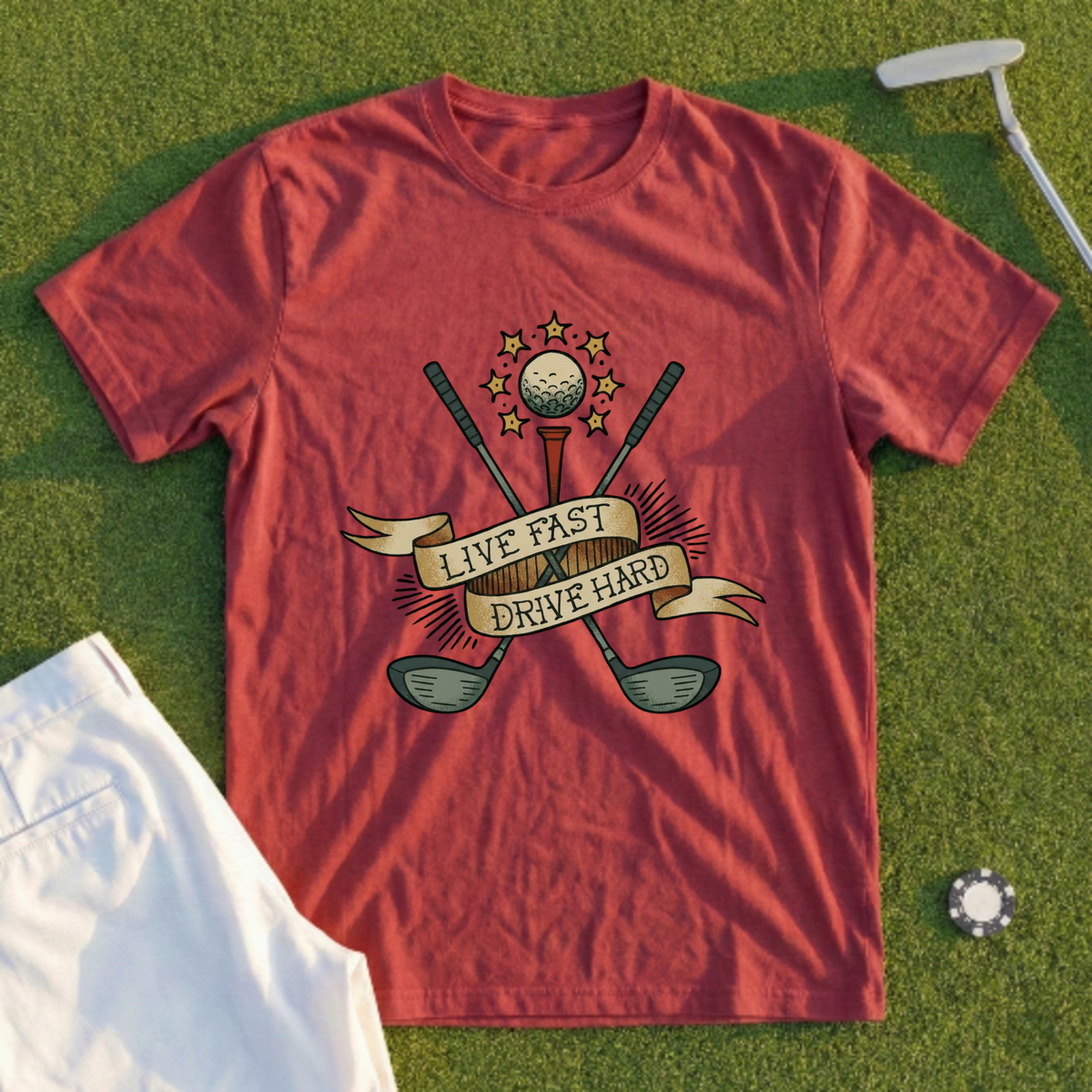 Live Fast Drive Hard Tee