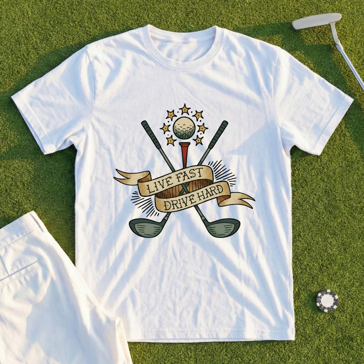 Live Fast Drive Hard Tee