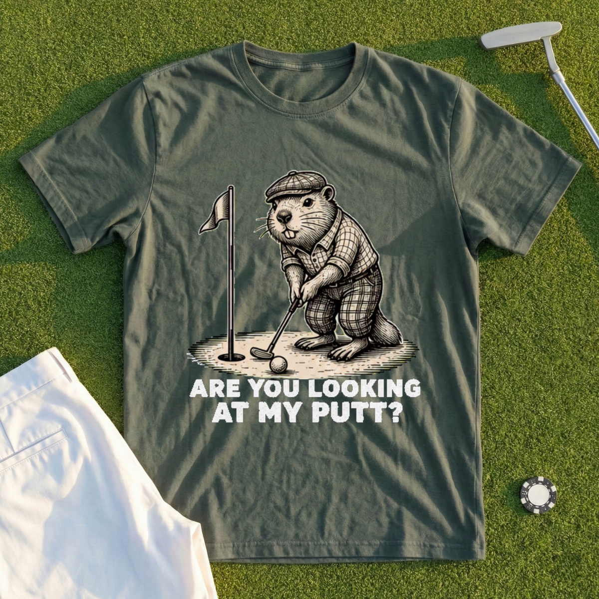 Looking at My Putt Tee