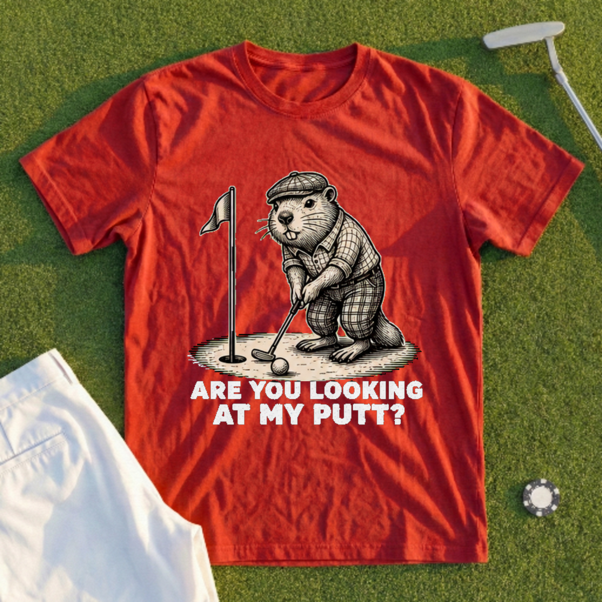Looking at My Putt Tee