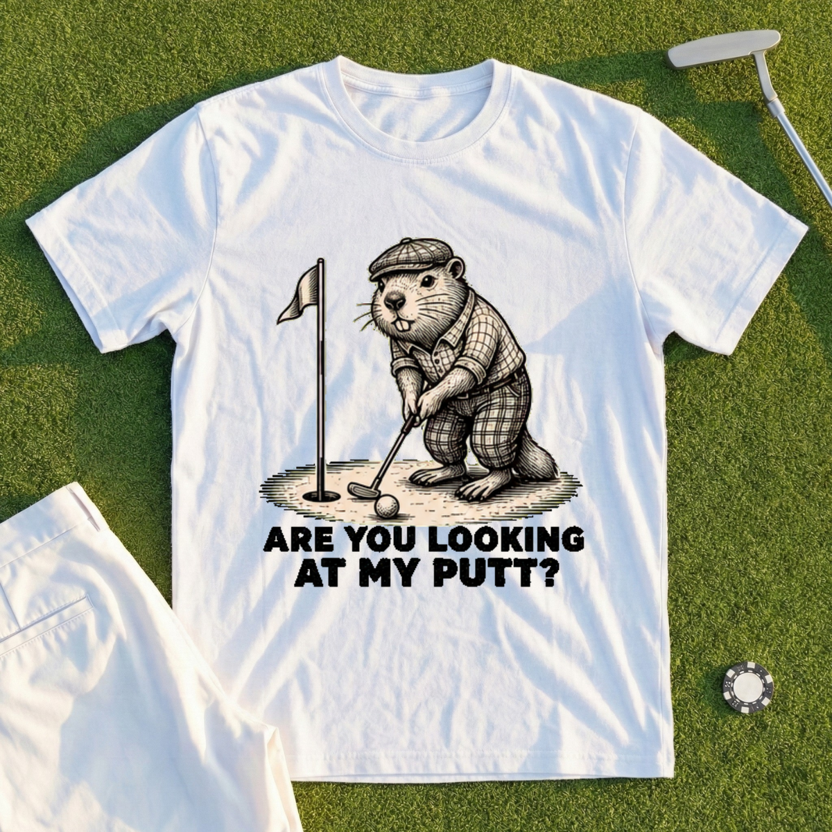 Looking at My Putt Tee