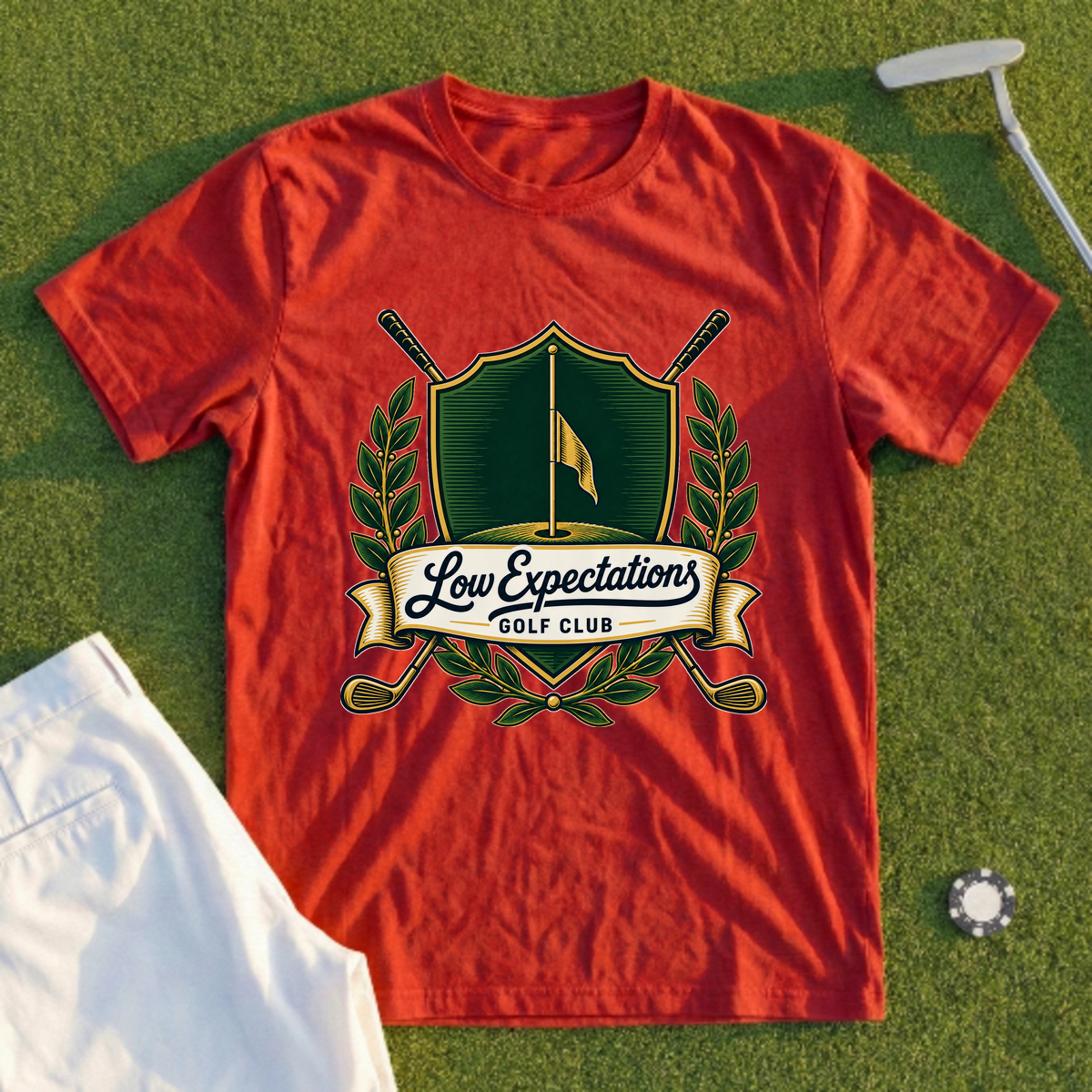 Low Expectations Golf Club Crest Tee