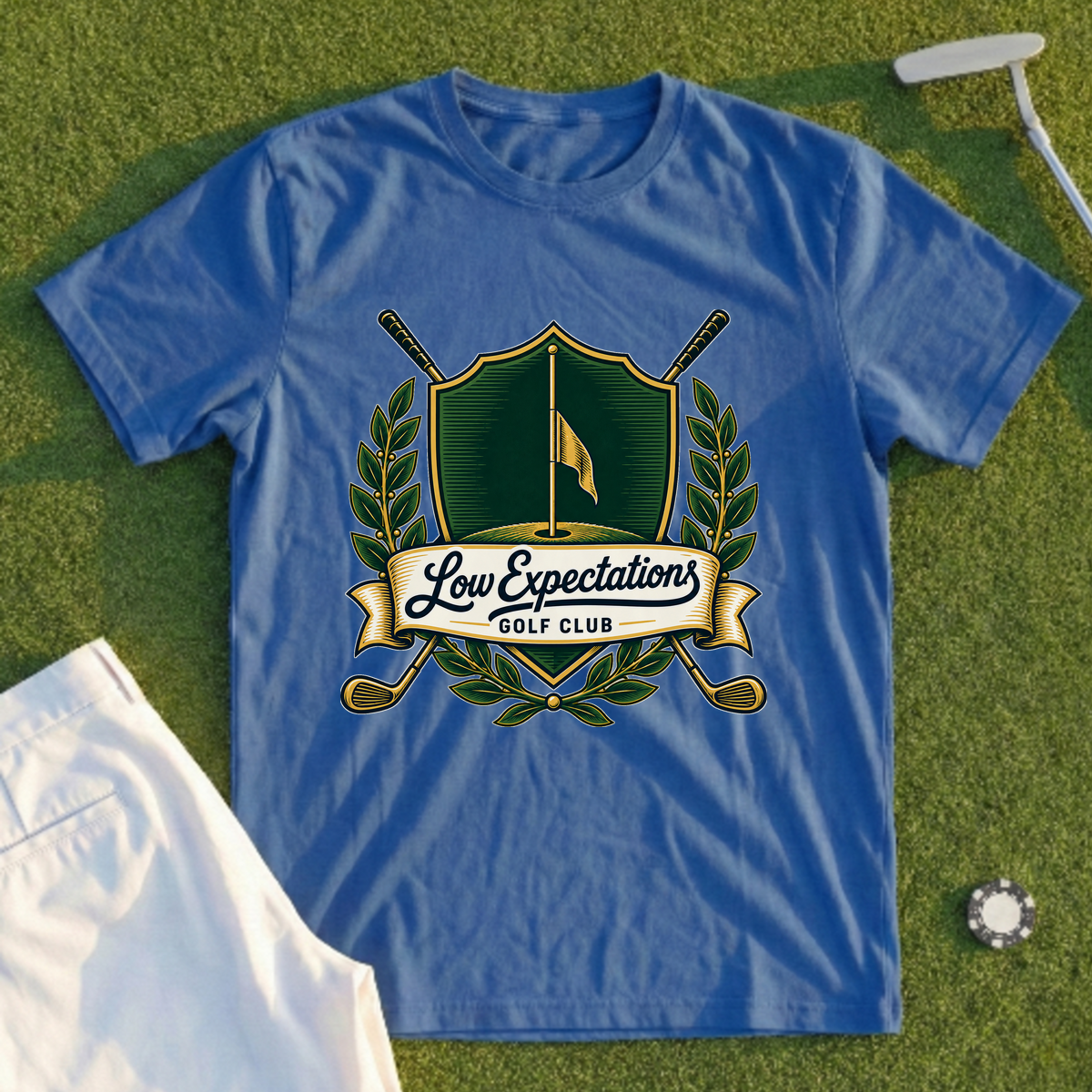 Low Expectations Golf Club Crest Tee