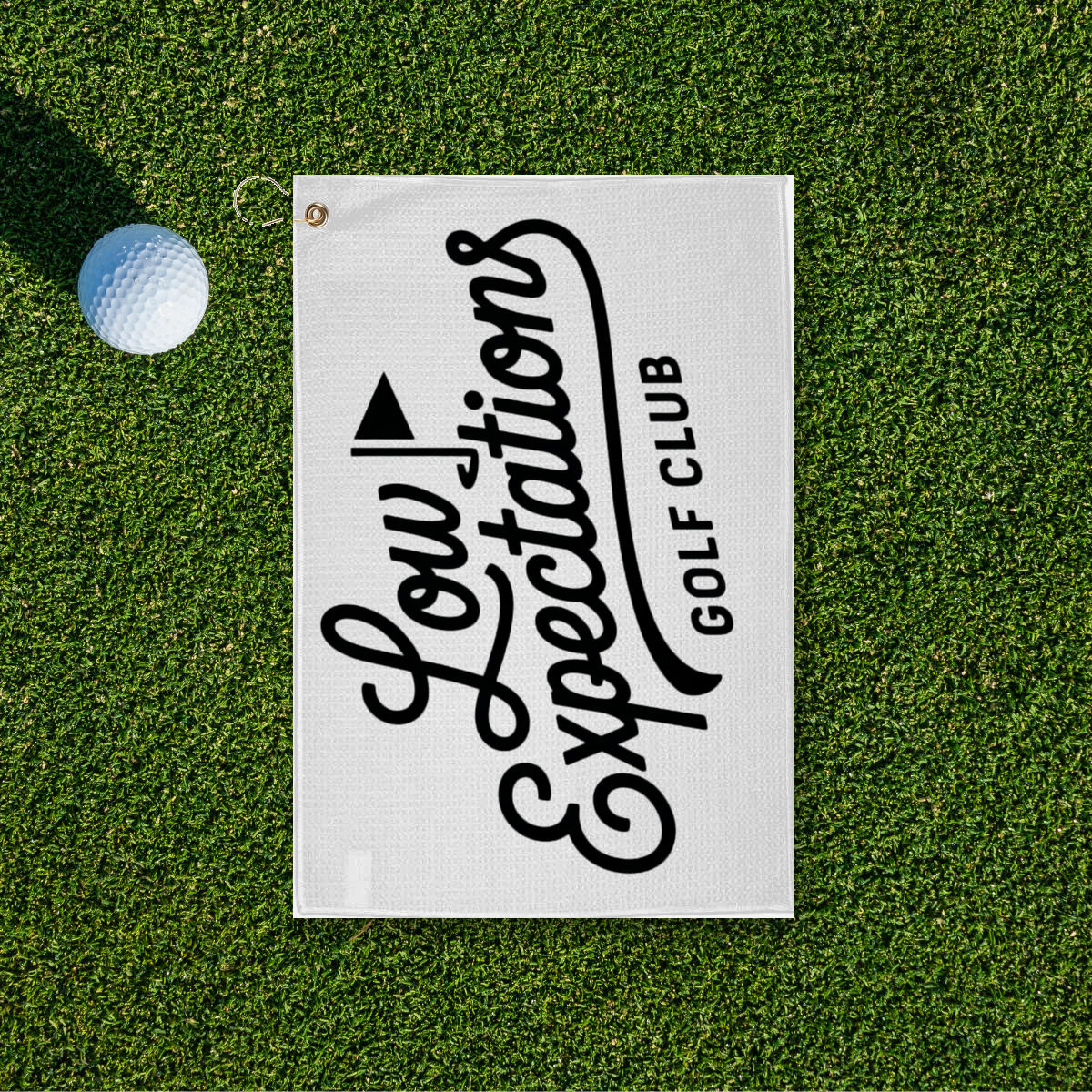 Low Expectations Golf Club Golf Towel