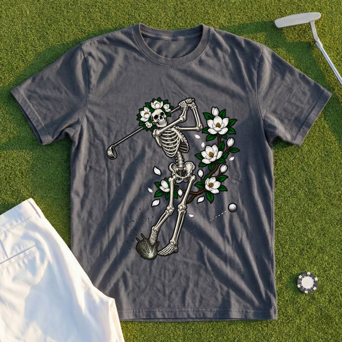 Magnolia Skeleton Swing Tee