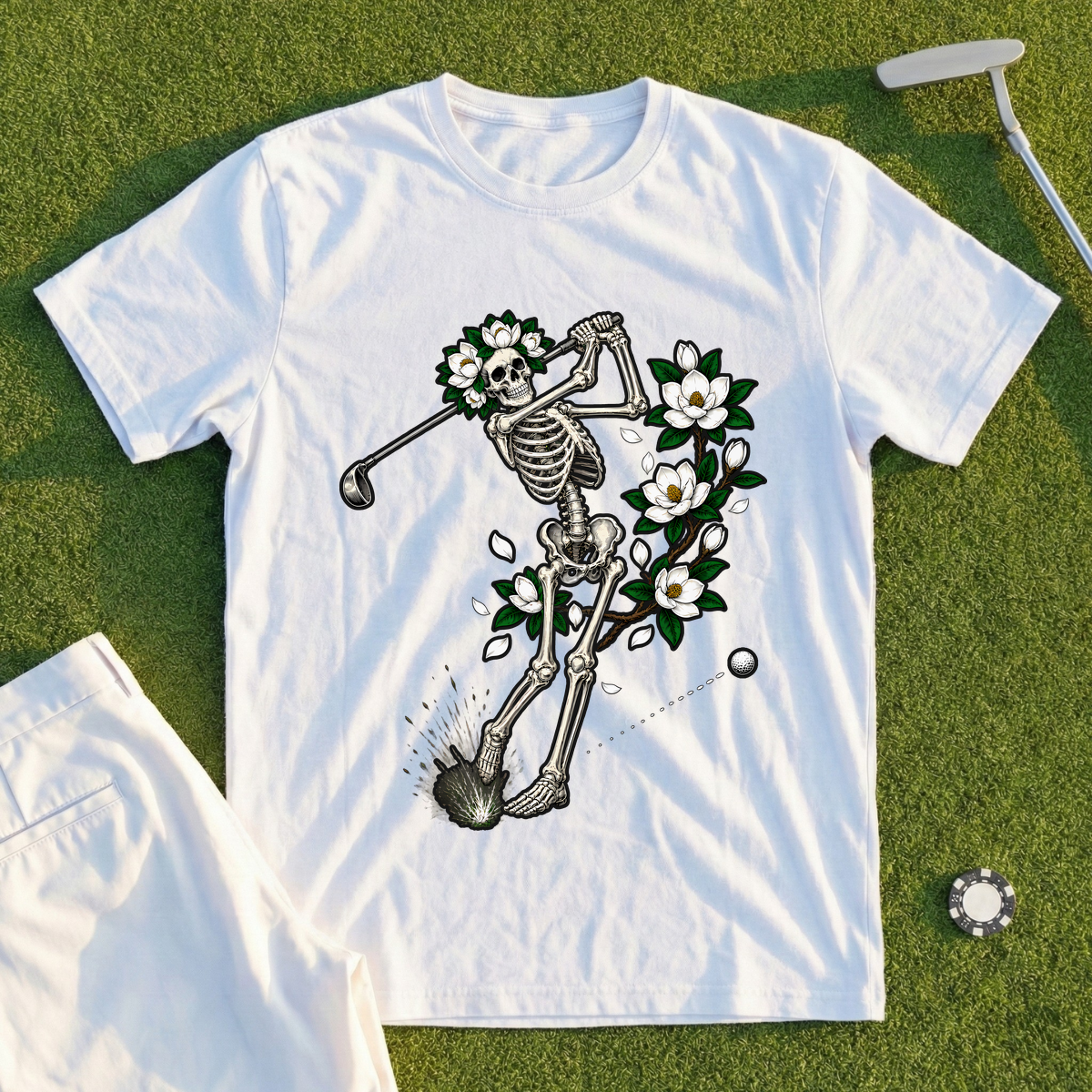 Magnolia Skeleton Swing Tee