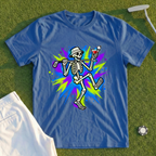 Martini Skeleton Strut Graffiti Tee