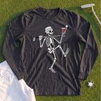 Martini Skeleton Strut Long Sleeve Tee