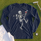 Martini Skeleton Strut Long Sleeve Tee