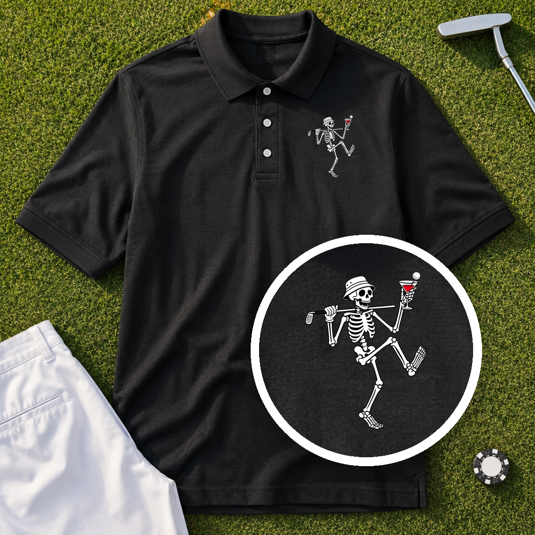 Martini Skeleton Strut Performance Polo