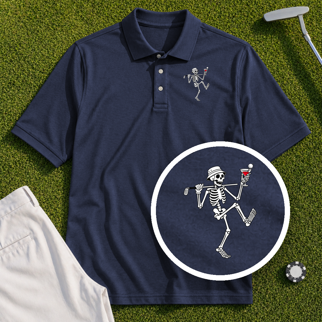 Martini Skeleton Strut Performance Polo