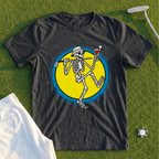 Martini Skeleton Strut Pop Art Tee